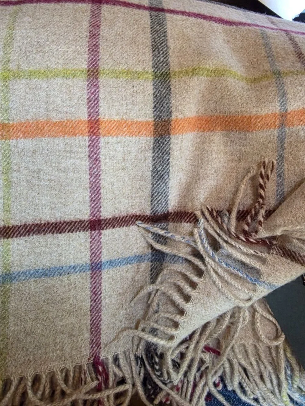 Oatmeal Plaid Evangeline Throw